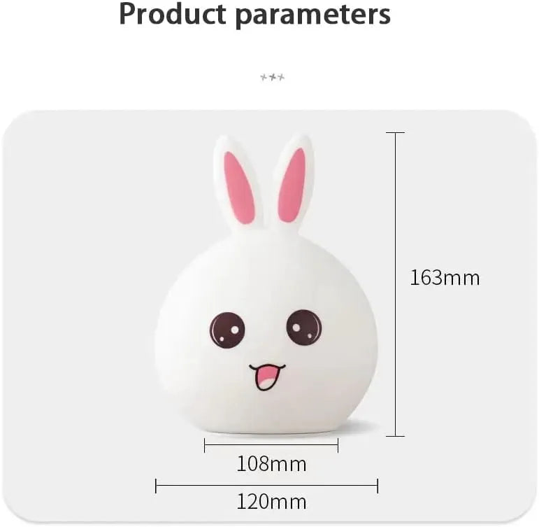 Lampe Silicone Lapin 🐰 مصباح الأرنب الليلي